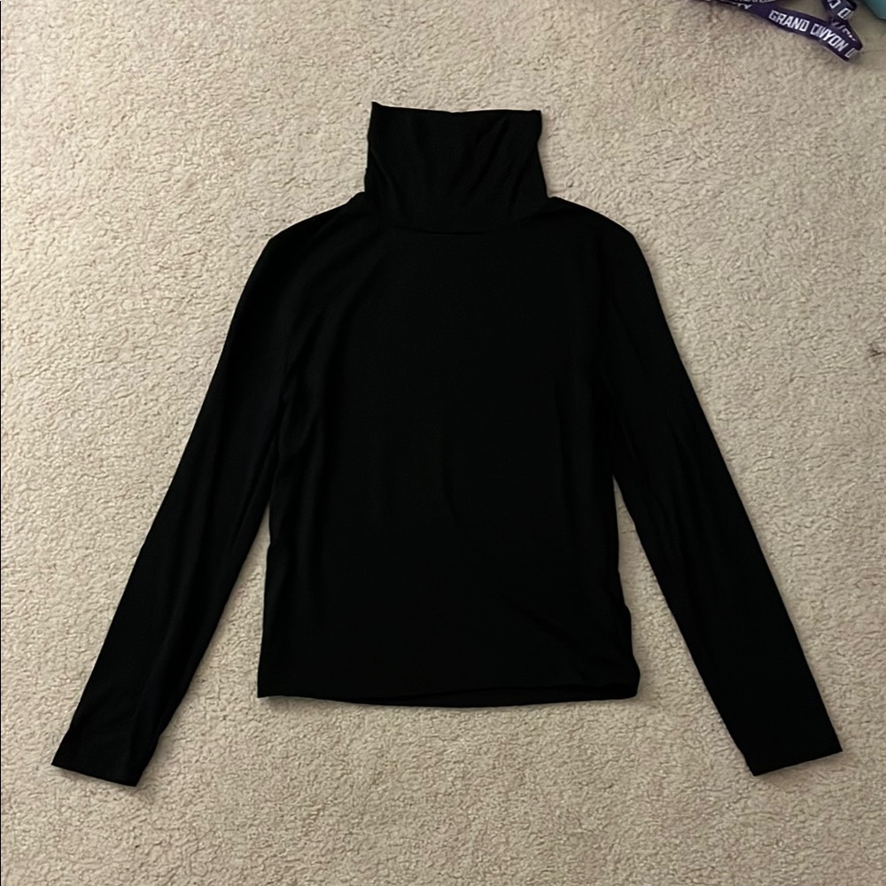 Black Turtleneck Top